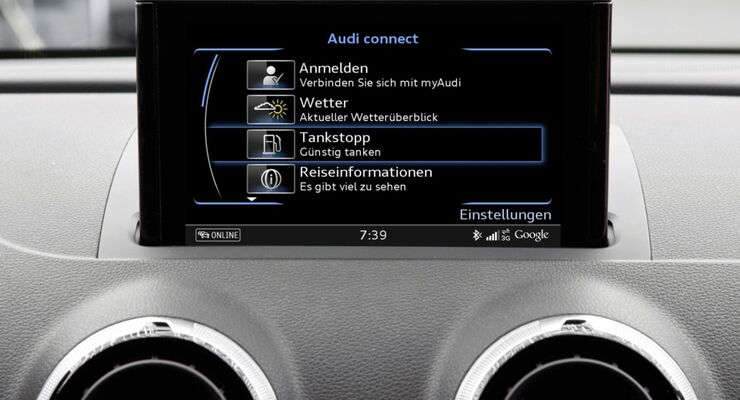 Audi, Tankstopp, Online