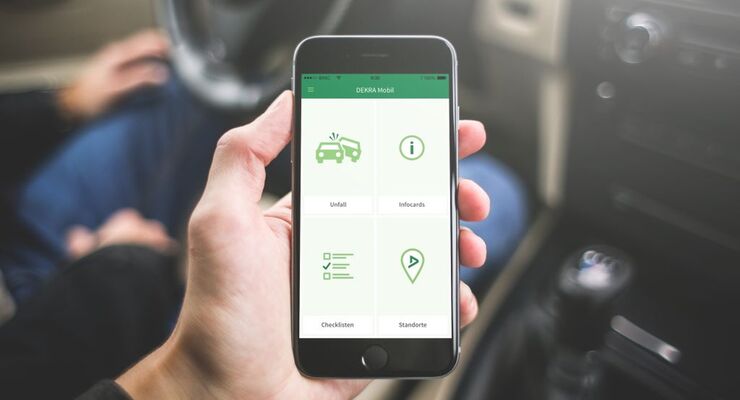 Dekra Mobil App smartphone unfall gebrauchtwagen schritt für schritt smartphone