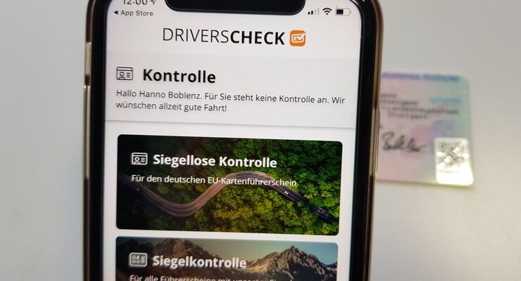 Drivers Check, Führerscheinkontrolle, App