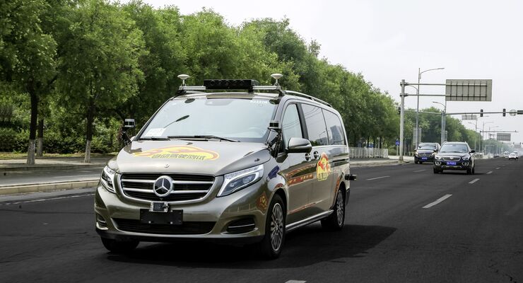 Mercedes-Benz teste autonomes Fahren in Peking