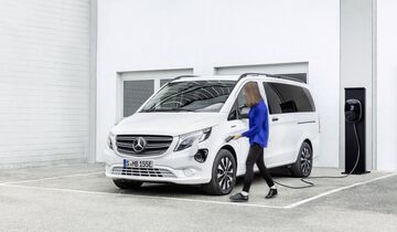 Mercedes e-Vito Tourer 2020, Ladesäule, laden