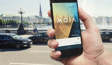 Mobilitätsplattform Moia smartphone app elektro carsharing shuttle hamburg
