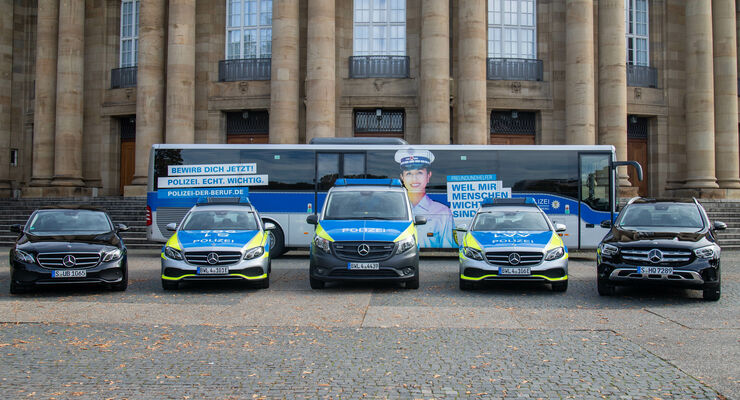 Über 1.400 neue Mercedes-Benz Fahrzeuge für baden-württembergische Polizei

