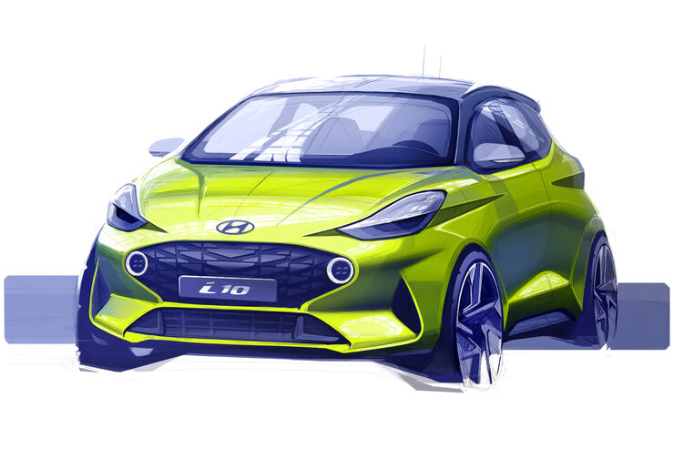 Hyundai I10 2020 Erste Skizze Von Kleinstwagen Firmenauto