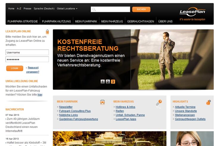 Leaseplan Leaseplan Aktualisiert Webauftritt Firmenauto